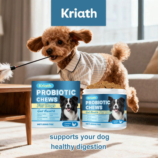 KFX-8711613 Daily Probiotic Soft Granules for Dog Gut Health with Pumpkin, Flaxseed Oil, and Digestive Enzymes 200g