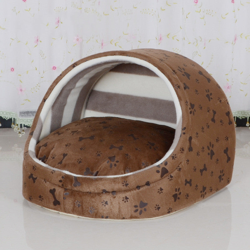 KFX-8802365 Autumn Removable & Washable Pet Nest with Non-Slip Bottom - Soft Plush, Multiple Sizes Available