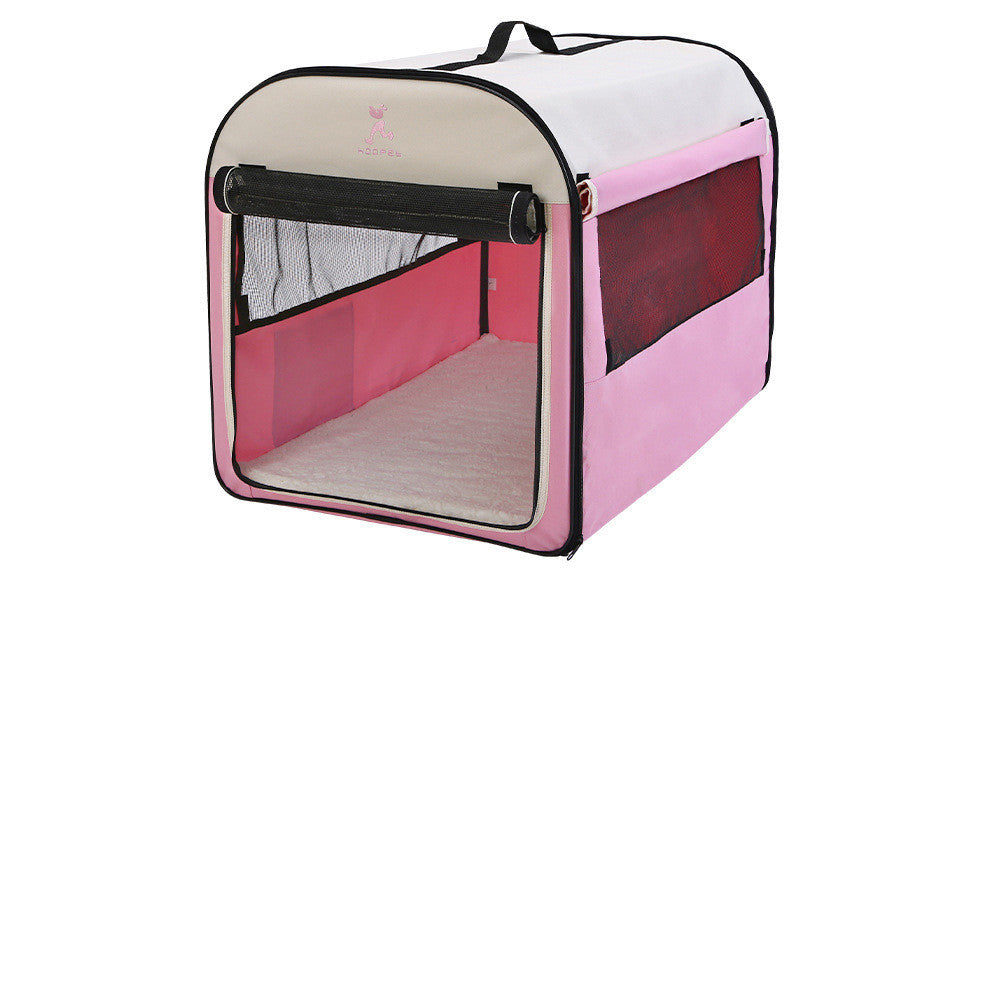 KFX-8972733 Breathable Composite Cloth Pet Tent - Anti-Mosquito Design in Green and Pink, Sizes S to XL