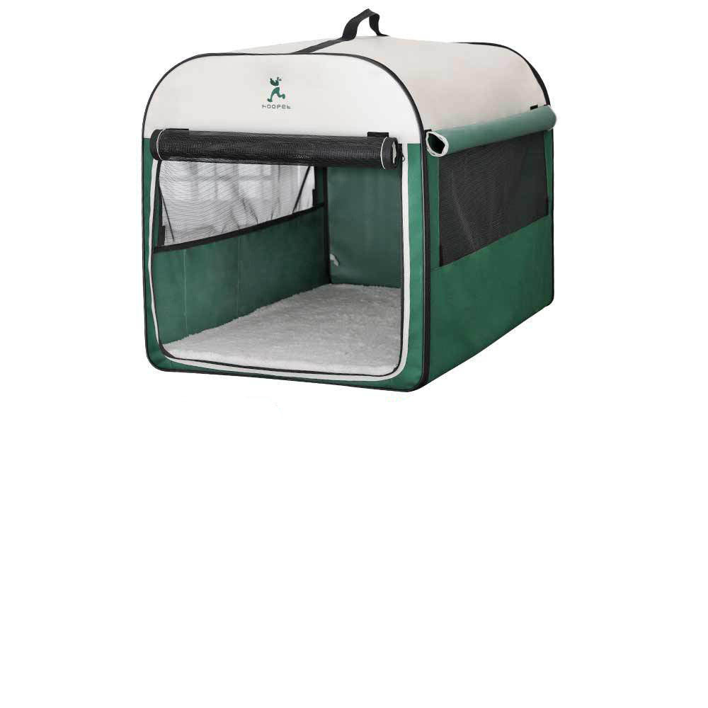 KFX-8972733 Breathable Composite Cloth Pet Tent - Anti-Mosquito Design in Green and Pink, Sizes S to XL