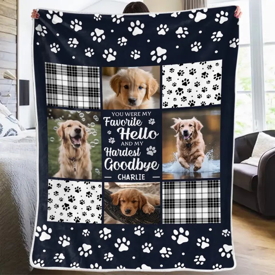 KFX-8980285 Super Soft Flannel Pet Dog Blanket - Creative Design, Perfect for Any Season, Multiple Sizes Available