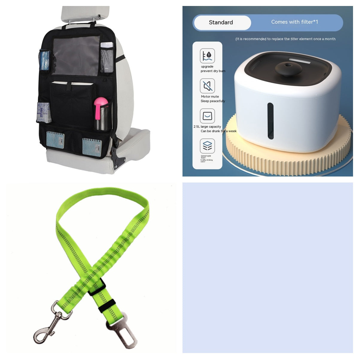 KFX-9045053 Automatic Pet Water Dispenser with Circulation and Optional Lighting