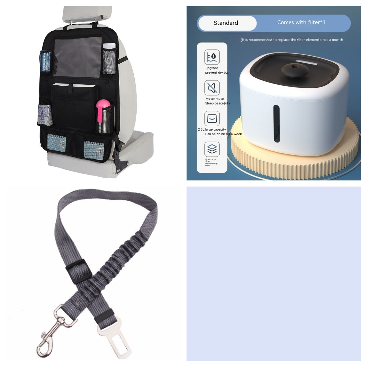 KFX-9045053 Automatic Pet Water Dispenser with Circulation and Optional Lighting