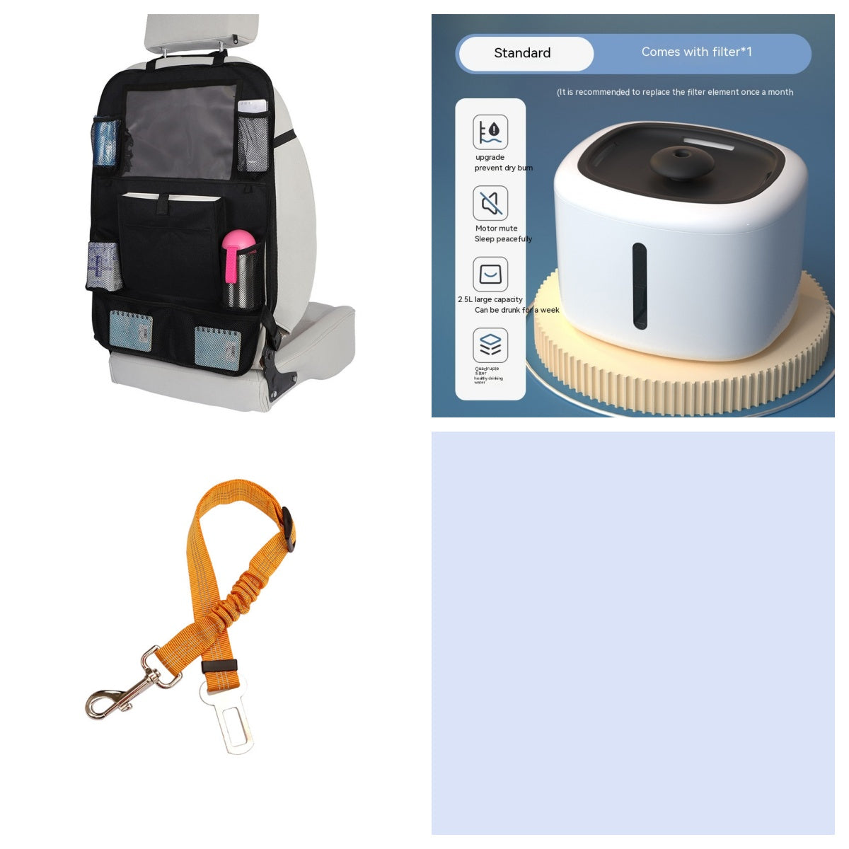 KFX-9045053 Automatic Pet Water Dispenser with Circulation and Optional Lighting