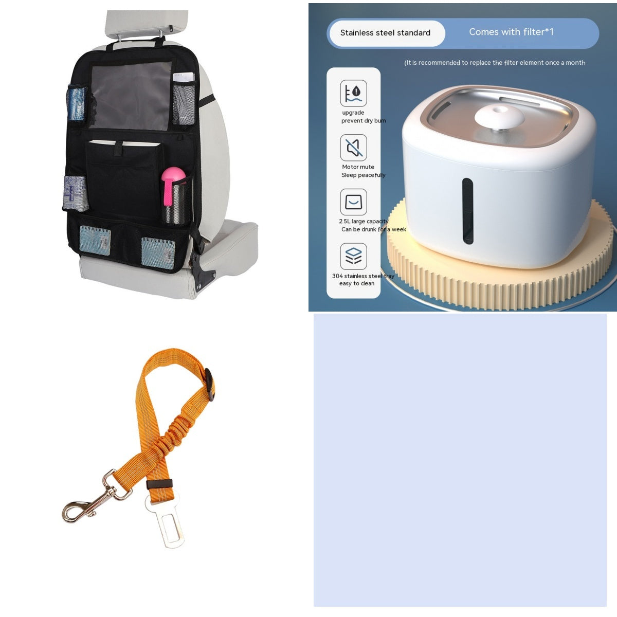 KFX-9045053 Automatic Pet Water Dispenser with Circulation and Optional Lighting