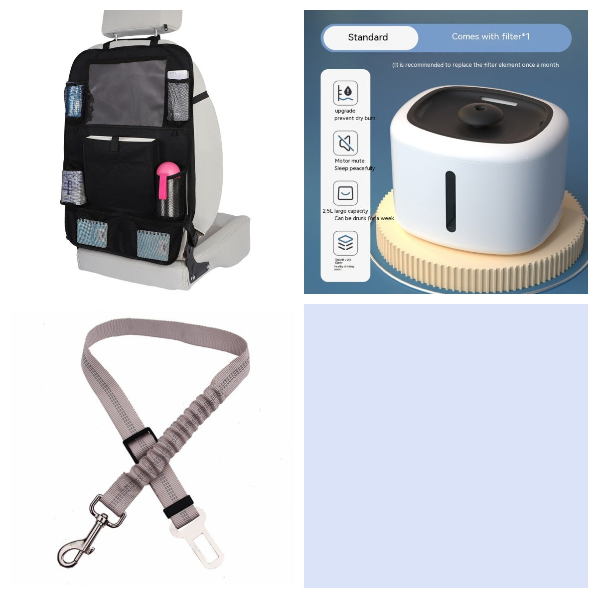 KFX-9045053 Automatic Pet Water Dispenser with Circulation and Optional Lighting