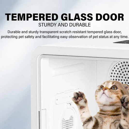 KFX-907347 Large-Capacity 82L Automatic Pet Dryer Box for Dogs and Cats, Eco-Friendly ABS Plastic, Modern Design, 1200W Power