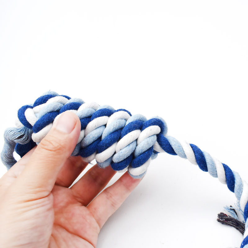 KFX-9157437 Cotton Rope Knot Toy for Molar Teeth Cleaning 50cm