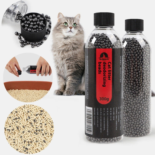 KFX-9170365 Cat Litter Deodorant Pearls - Activated Carbon Odor Control for Fresh Home Environment