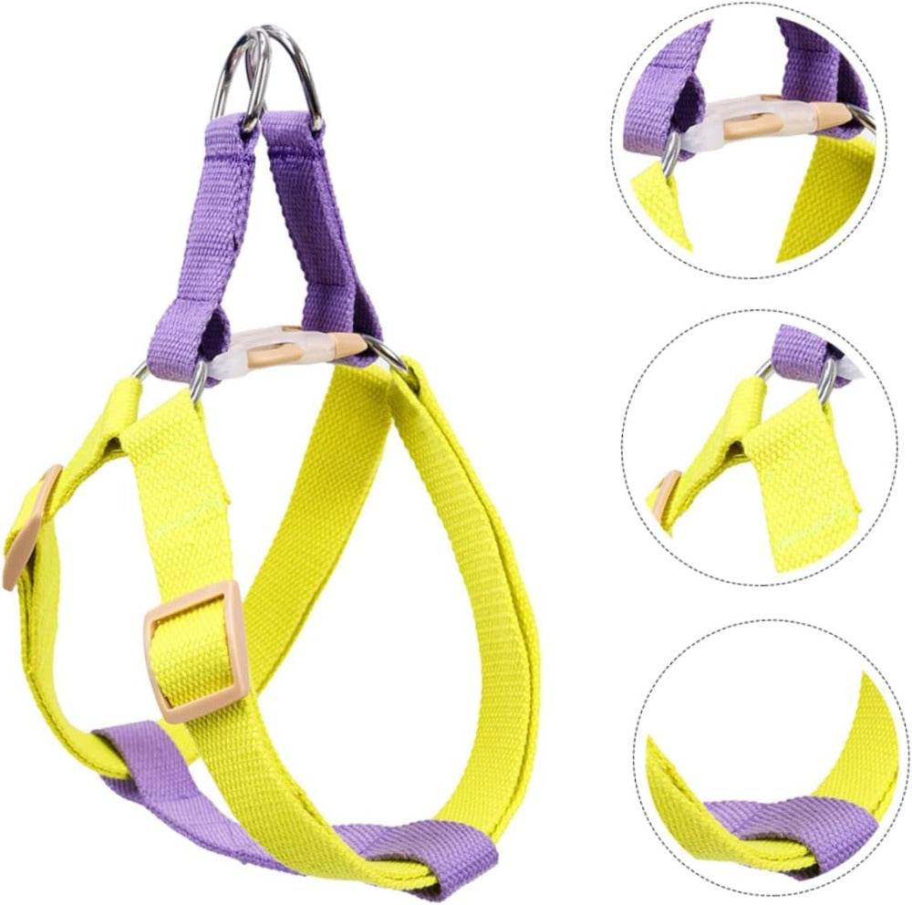 KFX-9429309 Lightweight No-Pull Dog Harness and Leash Set for Small Breeds, Ideal for French Bulldogs and Chihuahuas