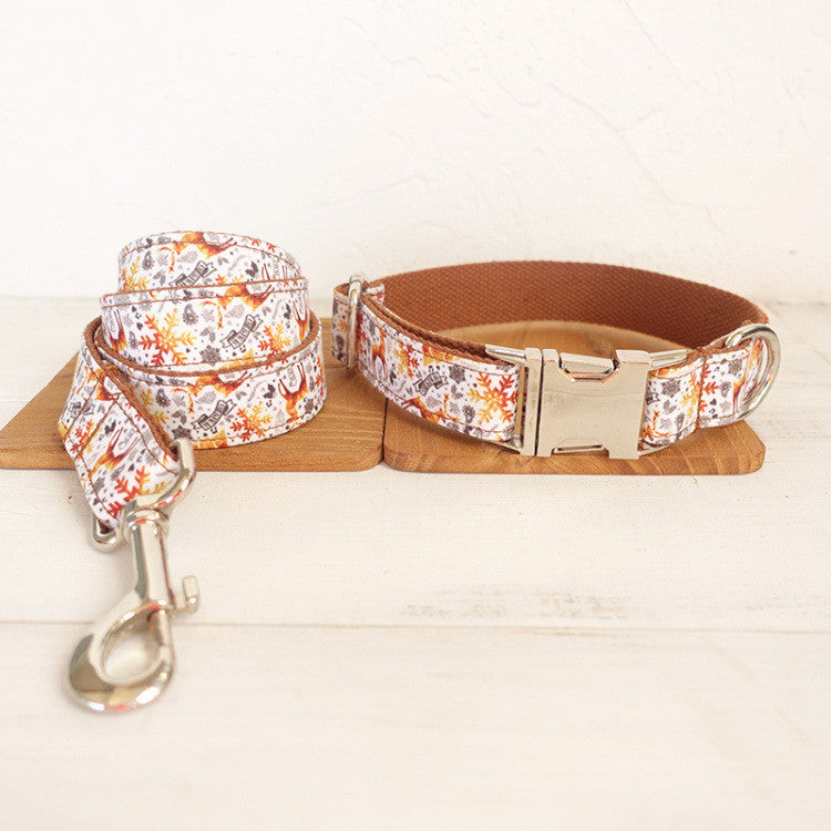 KFX-9482557 Creative and Simple Pet Traction Rope Collar Set for Dogs - Various Styles and Sizes Available