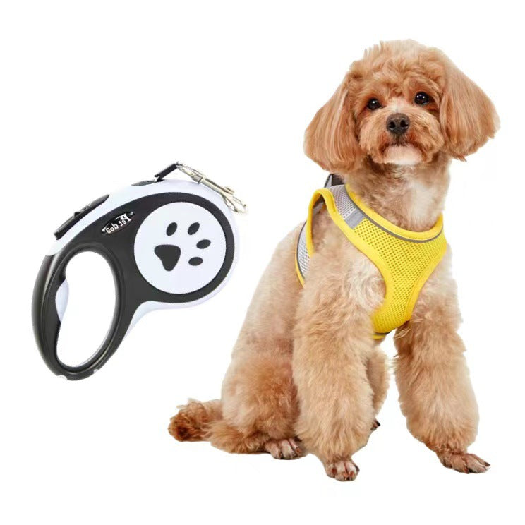 KFX-9527613 Breathable Polyester Dog Leash with Chest Strap for Small Breeds