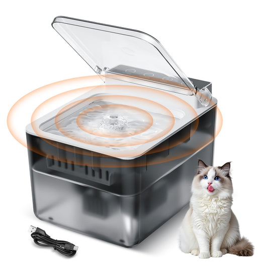 KFX-9667645 Automatic Pet Fountain with Radar Sensing Technology and 3L Water Capacity