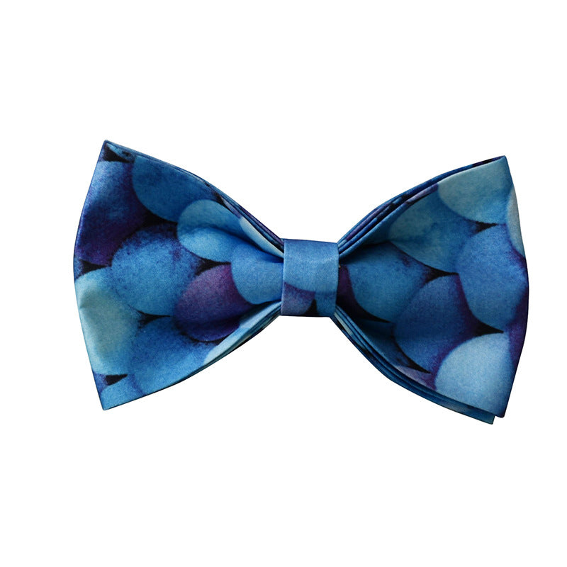 KFX-9679165 Purple Bowknot Dog Collar with Metal Buckle - Cotton, Adjustable Sizes S to XL