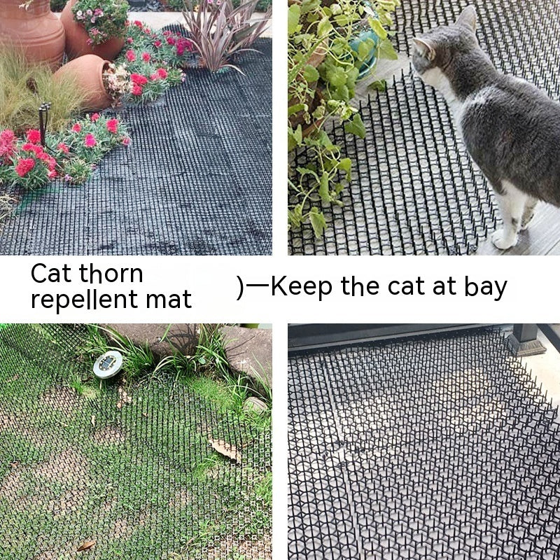 KFX-9828925 Cat-Proof Repellent Mat for Balconies and Gardens - 13x49cm Anti-Aging Polyethylene Stinger Pads