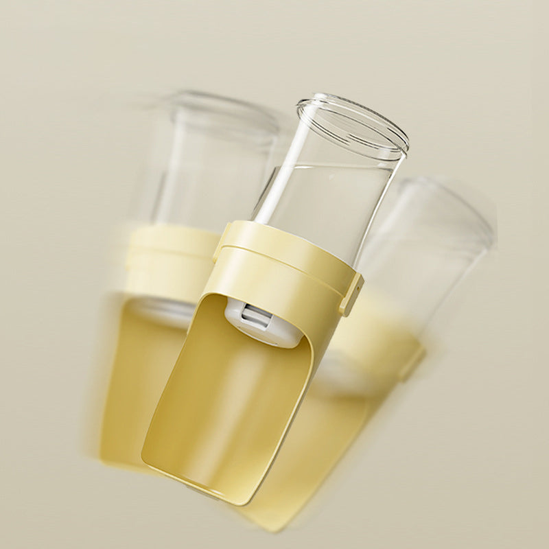 KFX-9897021 Portable Dog Water Bottle with Foldable Bowl - 450ml Capacity for Outdoor Adventures