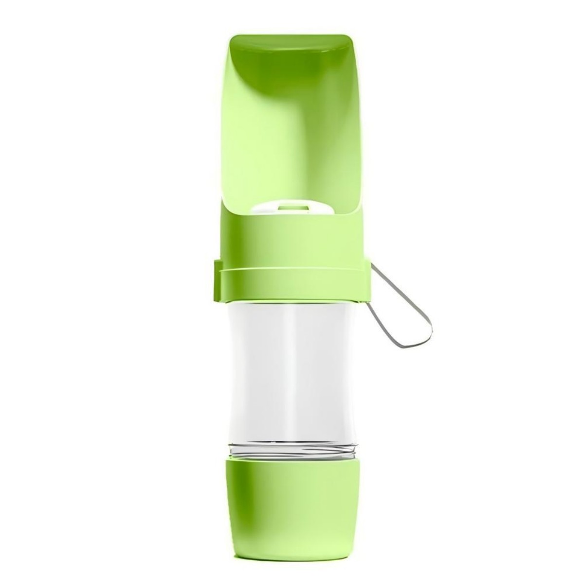 KFX-9897021 Portable Dog Water Bottle with Foldable Bowl - 450ml Capacity for Outdoor Adventures